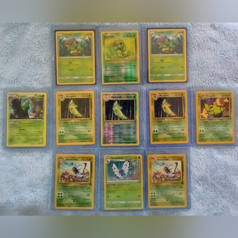 🦋Butterfree Evolution Pokemon Holo Card Bundle🦋